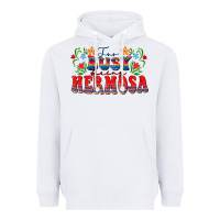 White Too busy being hermosa Heavyweight Hoodie - FaDigitalArtStudio