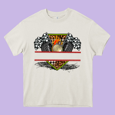 Race Flag And Race Equipment Heavy Core Tee Designed By Adodesignshop