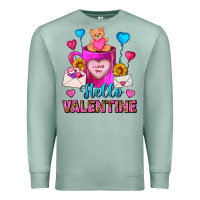 Seafoam Hello Valentine Valentine's Day Coffee Mug Premium Sweatshirt - FaDigitalArtStudio