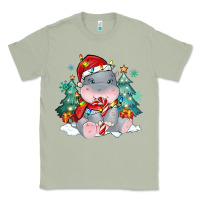 Matcha cute christmas hippopotamus Classic Tee - MaliasSmallBusiness
