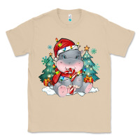 Mushroom cute christmas hippopotamus Classic Tee - MaliasSmallBusiness