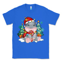 True Royal cute christmas hippopotamus Classic Tee - MaliasSmallBusiness