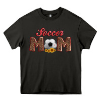 Asphalt soccer mom with ball and sunflower Heavy Core Tee - Artiststas