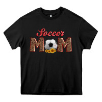Soccer Mom With Ball And Sunflower Heavy Core Tee | Teevron