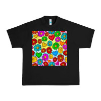 Black Pride lgbtq flowers and hearts seamless pattern Urban Heavy Tee - BundleAndBundleShop
