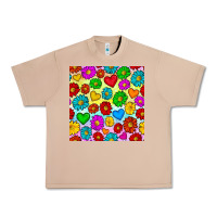 Burro Pride lgbtq flowers and hearts seamless pattern Urban Heavy Tee - BundleAndBundleShop