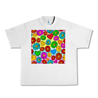 Lunar Rock Pride lgbtq flowers and hearts seamless pattern Urban Heavy Tee - BundleAndBundleShop