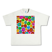 Pistachio Pride lgbtq flowers and hearts seamless pattern Urban Heavy Tee - BundleAndBundleShop