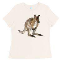Bone Hand Drawn Wallaby Animal Ladies Tee - LillyAllenDesigns