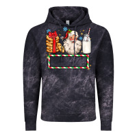 Cloud Black christmas santa custom name Vintage Hoodie - MaliasSmallBusiness