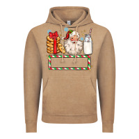 Vintage Coffee christmas santa custom name Vintage Hoodie - MaliasSmallBusiness