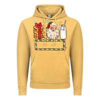 Vintage Mustard christmas santa custom name Vintage Hoodie - MaliasSmallBusiness