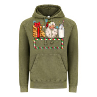 Vintage Olive christmas santa custom name Vintage Hoodie - MaliasSmallBusiness