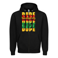 Black unapologetically dope cowgirl Zipper Hoodie - CowGirlArtShop