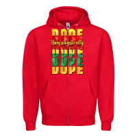 Red unapologetically dope cowgirl Zipper Hoodie - CowGirlArtShop