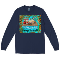 Navy teachers change the world mousepad Long Sleeve Tee - BarkalooDesign