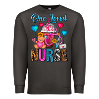 Smoke One Loved Nurse Valentines Day Frappe Coffee Premium Sweatshirt - FaDigitalArtStudio