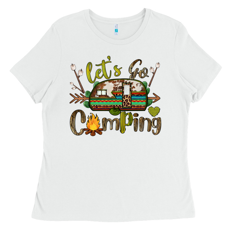 Let's Go Camping Ladies Tee by BarkalooDesign | Teevron