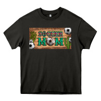 Asphalt soccer mom with ball and cactus and serape licanse plate Heavy Core Tee - Artiststas