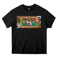 Black soccer mom with ball and cactus and serape licanse plate Heavy Core Tee - Artiststas