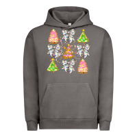 Pigment Tornado Christmas Trees And Bow Urban Hoodie - CowhideDigitalArt