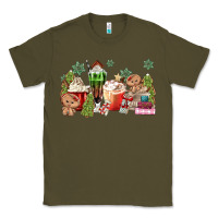 Army Green gingerbread coffee Classic Tee - MaliasSmallBusiness
