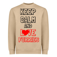Mushroom Keep Calm And Love Furries Heavyweight Sweatshirt - Bettercallsaul