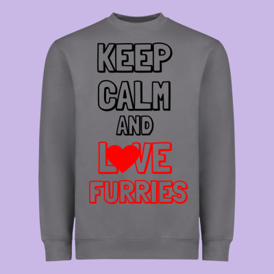 Keep Calm And Love Furries Heavyweight Sweatshirt Designed By Bettercallsaul