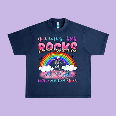 You Can Go Kick Rocks With Open Toed Shoes Urban Heavy Tee Designed By Jahusdesignshop