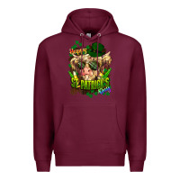 Burgundy St. Patrick's Day Cow Premium Hoodie - HowdyJamesFarm