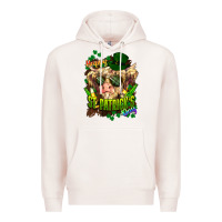 Pale Pink St. Patrick's Day Cow Premium Hoodie - HowdyJamesFarm