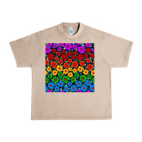 French Oak Pride lgbtq flowers seamless pattern Urban Heavy Tee - BundleAndBundleShop