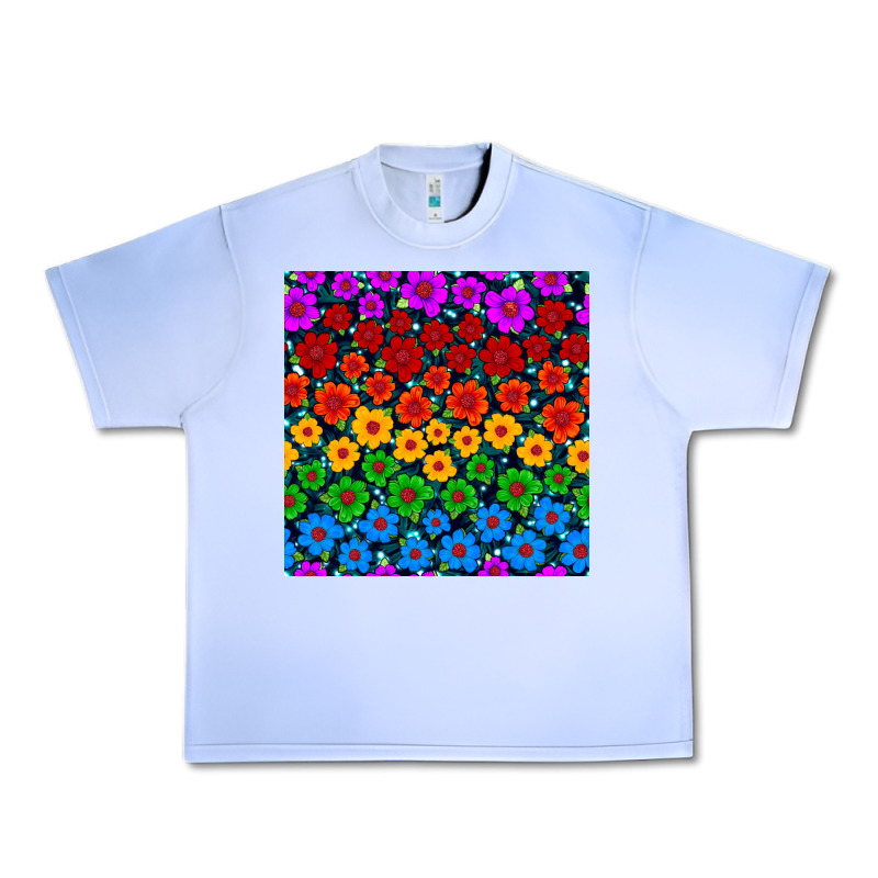 Pride Lgbtq Flowers Seamless Pattern Urban Heavy Tee by BundleAndBundleShop | Teevron