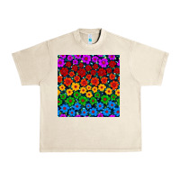 Sandshell Pride lgbtq flowers seamless pattern Urban Heavy Tee - BundleAndBundleShop