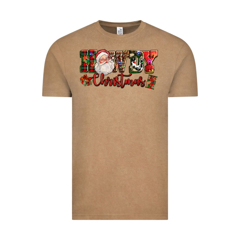 Howdy Christmas Santa Vintage Tee by NancyCooperArtShop | Teevron