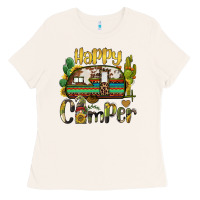 Bone happy camper caravan and gnome Ladies Tee - BarkalooDesign