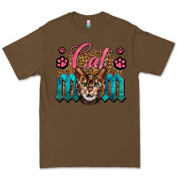 Cacao Western Cat Mom Premium Tee - LillyAllenDesigns