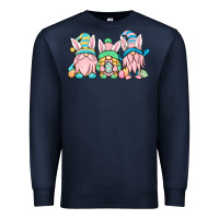 Navy Easter gnomes Premium Sweatshirt - OliviaCreatesArt