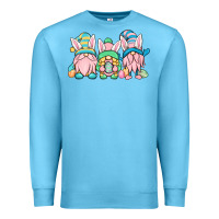 Ocean Blue Easter gnomes Premium Sweatshirt - OliviaCreatesArt