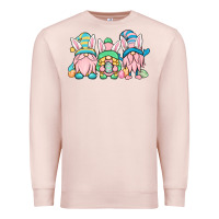 Pale Pink Easter gnomes Premium Sweatshirt - OliviaCreatesArt