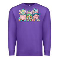 Purple Easter gnomes Premium Sweatshirt - OliviaCreatesArt