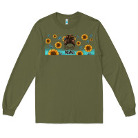 Army Green western mama messy bun Long Sleeve Tee - Jasminsmagicworld