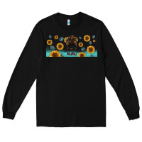 Black western mama messy bun Long Sleeve Tee - Jasminsmagicworld