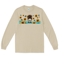 Mushroom western mama messy bun Long Sleeve Tee - Jasminsmagicworld