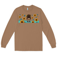 Toasted Coconut western mama messy bun Long Sleeve Tee - Jasminsmagicworld