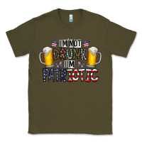 Army Green I'm Not Drunk I'm Patriotic Classic Tee - CowhideDigitalArt