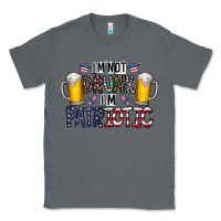 Charcoal Heather I'm Not Drunk I'm Patriotic Classic Tee - CowhideDigitalArt