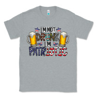 Heather Grey I'm Not Drunk I'm Patriotic Classic Tee - CowhideDigitalArt