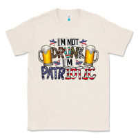 Natural I'm Not Drunk I'm Patriotic Classic Tee - CowhideDigitalArt