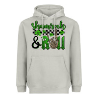 Moon Dust St. Patrick's Day Shamrock and roll Heavyweight Hoodie - OliviaCreatesArt
